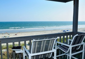 Ocean Front with Incredible Views -wifi, pool, corner unit, in-unit washer/dryer
