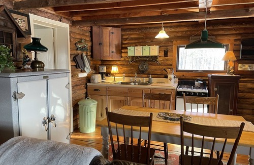 Great Valley Cabin | Charming Log Cabin on Private Pond Nestled in Woods Near Holiday Valley Resort