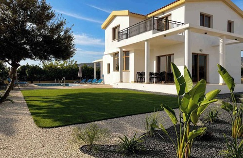 Pegeia Villa | Luxury, Modern Villa with private pool & garden in Coral Bay area
