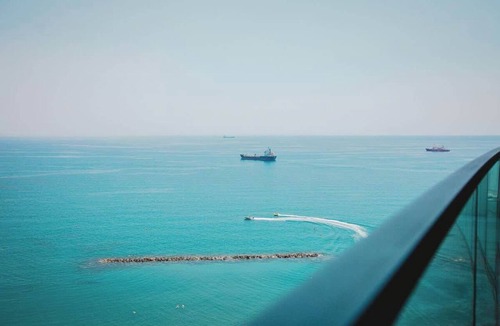 Neapolis Apartment | Luxury Seafront Apt W Sea Views Pool & Gym