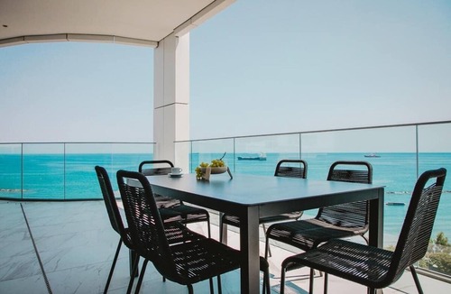 Neapolis Apartment | Luxury Seafront Apt W Sea Views Pool & Gym