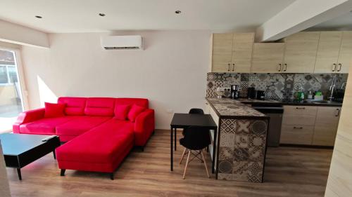 Larnaca Apartment | Modern 1-bedroom home in Larnaca with a private garden ideal for long stays and remote work
