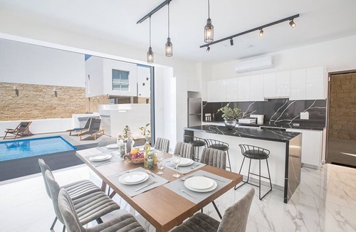 Protaras Villa | Protaras Vie Bleu Villa VB1 - a villa that sleeps 9 guests in 4 bedrooms