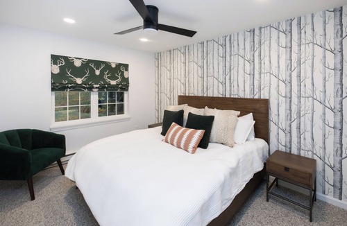 Hancock House | RENOVATED JIMINY PEAK MOUNTAINSIDE CONDO Designer Interiors Walk to Slopes