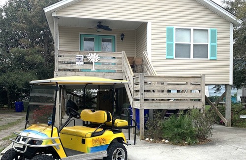 Surfside Beach House | Sandy Feet Retreat-1/2 Block to Beach, Pet Friendly, Wi-Fi & Optional GC Rental