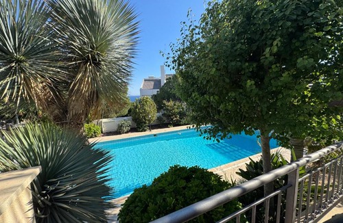 Agios Tychon Villa | SeaView 6BR Villa with Heated Pool, Spa & Private Cinema