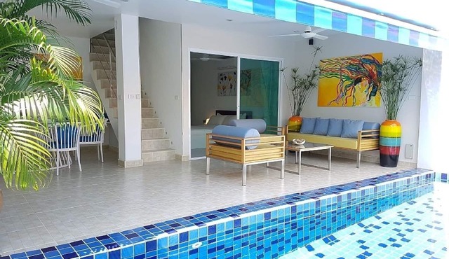 3Bed with a private pool at near beach