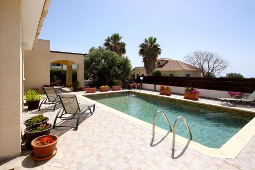 Amathousia Villa with private pool and sea view