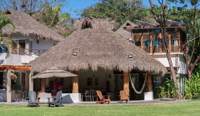 Beach front Villa Buganvilia, in Marina Chacala in Chacala