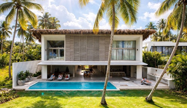 BEACHFRONT exclusive & secluded 7-Bedroom Villa on Playa Manglar, Chef & Staff in Las Terrenas