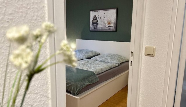 Cozy bright apartment centrally located with balcony and parking space in Bayreuth