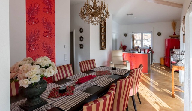 Deluxe loft 150 sqm with 2 bedrooms for 1-6 persons and balcony