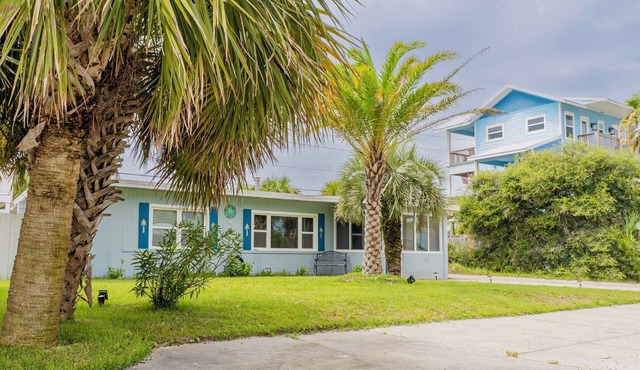 Fully Fenced Yard with Beautiful Patio & Authentic Beach Vibes