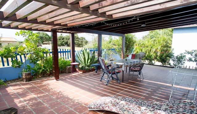 Highly accessible freestanding luxury studio with large terrace.