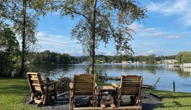Large, comfortable house and yard located on a beautiful lake. in Pittsfield
