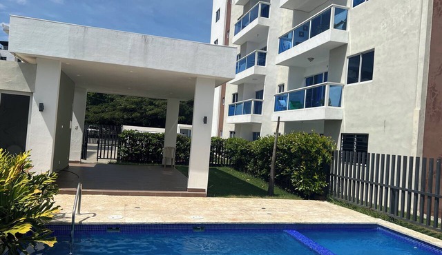 Luxury apartment with pool near airport