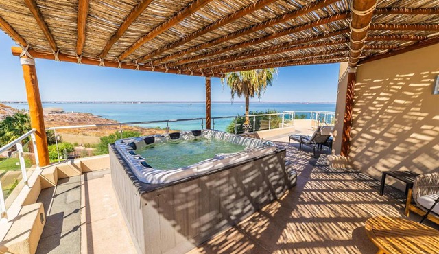 Luxury Oceanfront Villa 7 at Puerta Cortes Resort with Jacuzzi & Golf Cart