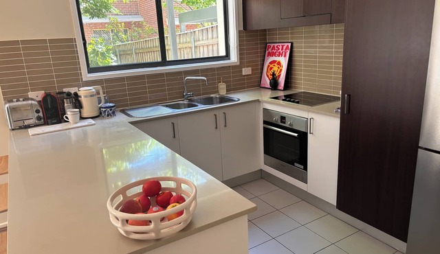 Modern family townhouse in central Canberra location.