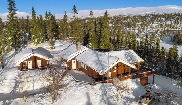 Mountain Cabin with Stunning Views, Sauna & Lake
