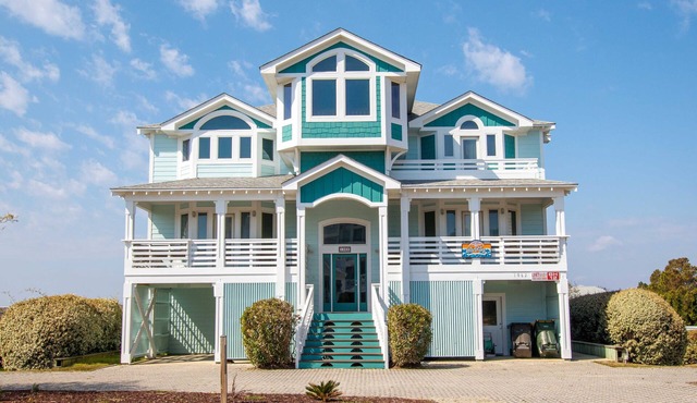 Oceanside, ELEVATOR, Indoor-Outdoor pool, Sauna, Rec Room, Media Room, BH12, Celtic Tides in Corolla
