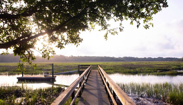 Private Low Country Waterfront Oasis with dock only 10 min to Beaufort