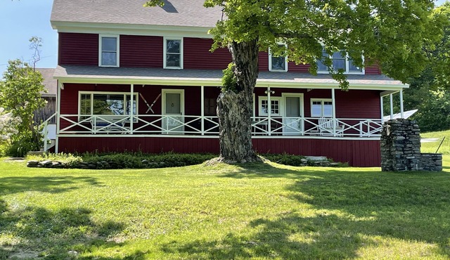 Quintessential 1860's Berkshire farmhouse with mountain views on 30 acres.