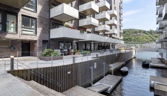 Sørenga Munch ved Kanalen - Egen Terrasse Uteplass