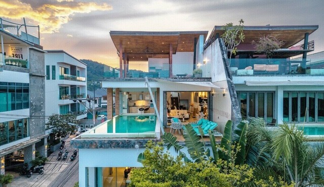 Seaview Rooftop Pool Villa Near Beach V210