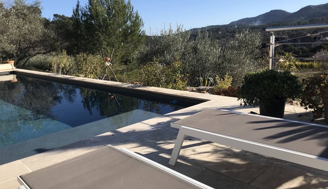 Self-contained studio with swimming pool between the sea, the Gorges du Verdon and the lakes in Le Thoronet