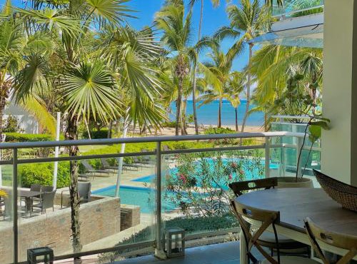 Stunning Beachfront Condo With Private Beach, Las Terrenas-El Limón in El Limón