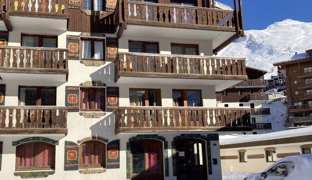 Tignes, Val Claret - at the centre of the Tignes and Val d'Isere ski area. in Tignes