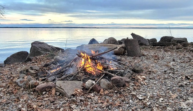 Unique waterfront house with private beach in Frontenac Islands