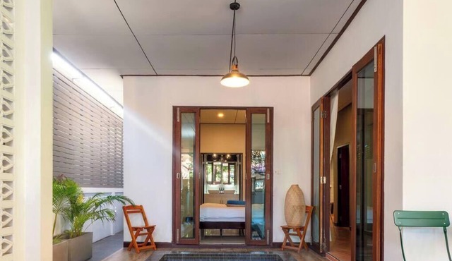 Walk2Beach-FullKitchen-Fence-Garden-BBQ-Wifi-AC in Hua Hin