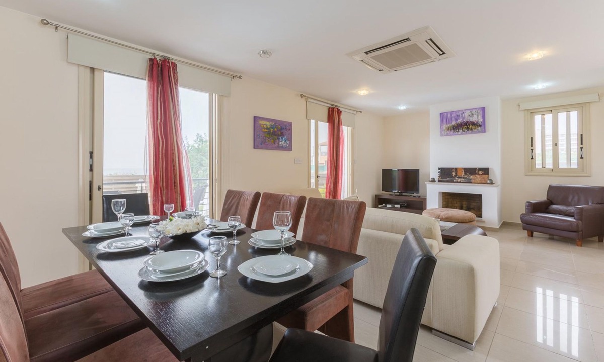 Kissonerga Villa | Villa Felice Large Private Pool Walk to Beach Sea Views A C Wifi Car Not Required - 2776