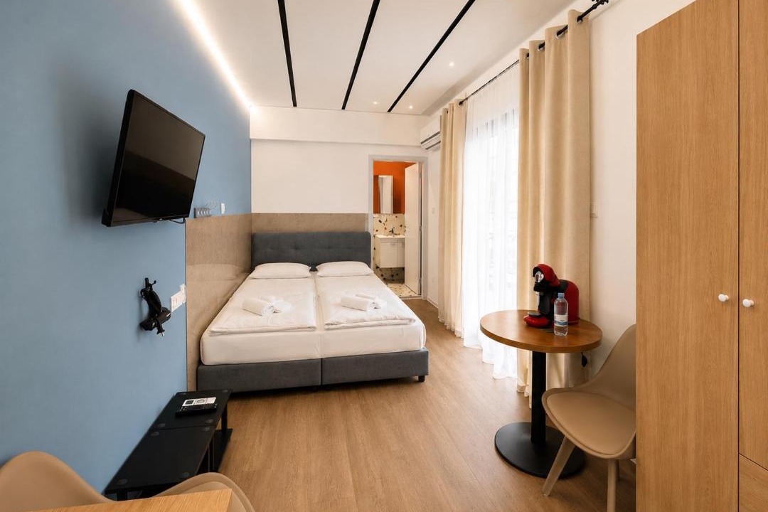 Limassol Apartment | Modern Studio 8 Balcony Kitchenette Bathroom
