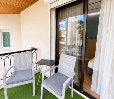 Limassol Apartment | Modern Studio 8 Balcony Kitchenette Bathroom