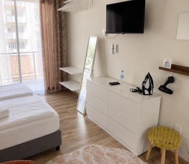 Historical Center Apartment | Smart Deluxe Studio N9 private Kitchenette Balcony Beach 250m Marina Port 900m